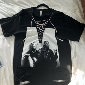 Marilyn Monroe and Tupac Shirt